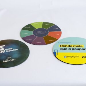 MOUSE PAD PERSONALIZADO - REDONDO COBERTURA TEXTURIZADA